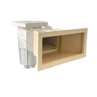 skimmer piscine beige