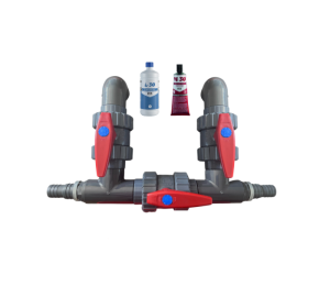 Kit  bypass piscine hors sol pour pompe à chaleur en 50mm