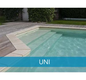 Escalier liner uni 75/100e pour piscine