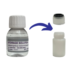 Remplir le flacon de stockage avec la solution d'hivernage